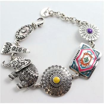 Les Trésors De Lily Elephant Glow Silver Watch