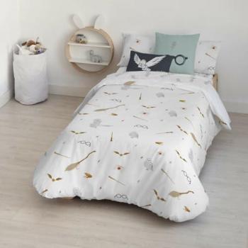 Funda Nórdica Harry Potter Hogwarts Nordic Multicolor 175 Hilos 140 x 200 cm Cama de 80