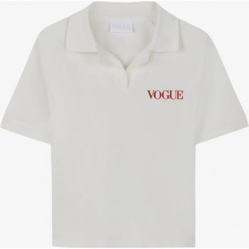 Polo VOGUE avorio logo rosso