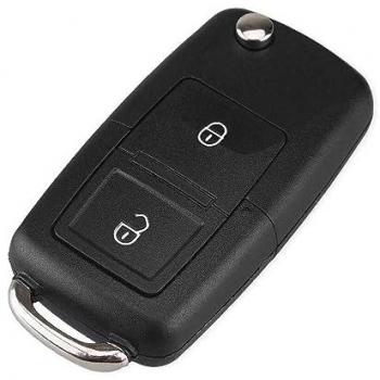 Carcasa de Llave de Mando Rígida 2 Botones para MK4 Bora Golf 4 5 6 Passat Polo Touran