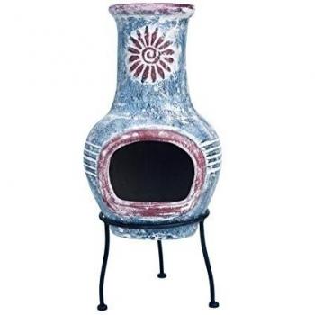 Caminetto RedFire Colima in Argilla Blu Marino/Rosso 86031