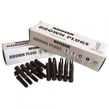 Reisser 7mm x 35mm Brown Plug Set (1000 Count)