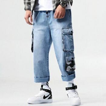 Pantalones Vaqueros Hip Hop 90s Hasta el Tobillo