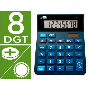 Calculadora de Escritório 8 Dígitos Azul Liderpapel XF17