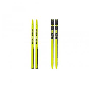 Fischer Speedmax 3D Classic Plus 902 Mid‑Length Nordic Skis – Yellow/Black, 187mm, Unisex