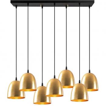 Lampada a sospensione Opviq Tattoo 6183, oro, 7 luci