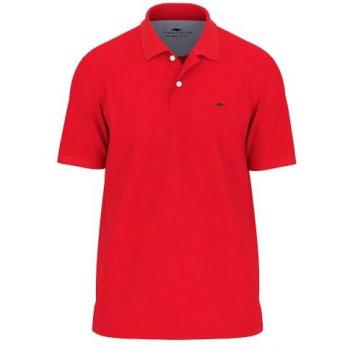 Poloshirt Fynch Hatton Logo‑Stitching Rot – Männer XXL