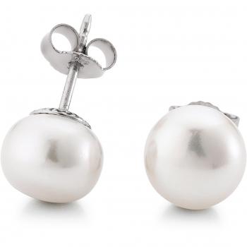 Adriana Perlenohrringe – Süßwasser 925 Silber R10