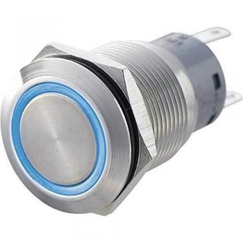 TRU Components 701309 LAS1-AGQ-11E, GN Vandalismusgeschützter Drucktaster 250 V/AC 5 A 1 x Ein/