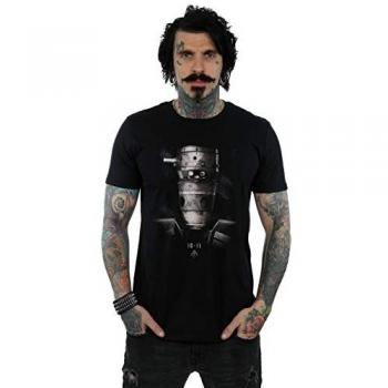 Camiseta Star Wars Hombre Mandaloriano IG‑11 Póster (Talla L) – Negro