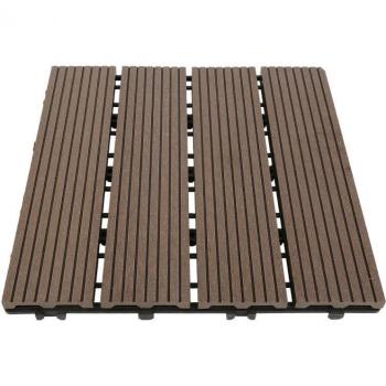 Baldosa Patio Madera con Patrón 11 Tiras