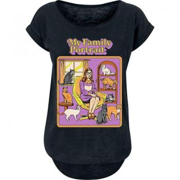 Steven Rhodes Funshirts Familie Portrait Shirt S-XL Damen Schwarz