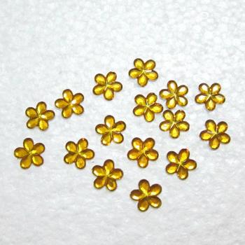 100pcs 10mm FlatBack Flower Acrylic Plum Blossom for Crafting and Decoration