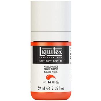 Liquitex Soft Body Acrylic – Professional Grade, 2 oz (Pyrrole Orange)