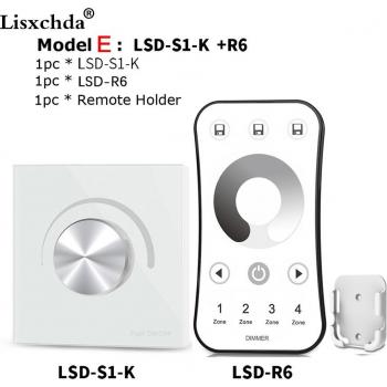 Smart Glass Panel LED Dimmer 220V/110V with 2.4G Remote