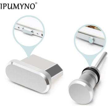 Enchufe de Carga USB y Tapón de Auriculares Metálico