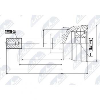 Kit Giunti Semiasse 040 (NTY NPZ‑NS)