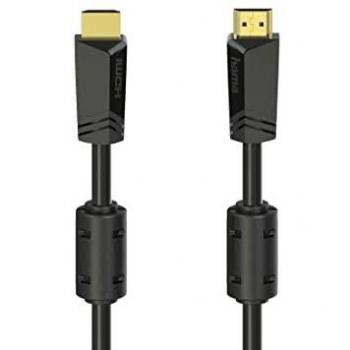 Hama High Speed HDMI™ Cable with Ethernet, 10.0 m, Type A (Standard), Black, Gold-plated Connectors, Supports 4K Resolution