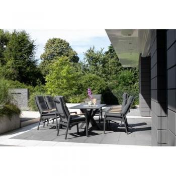 Garten‑Essgruppe „Malaga“ mit Sevilla‑Sessel – 200 × 90 cm