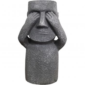 0cm Easter Island See No Evil Garden Decor