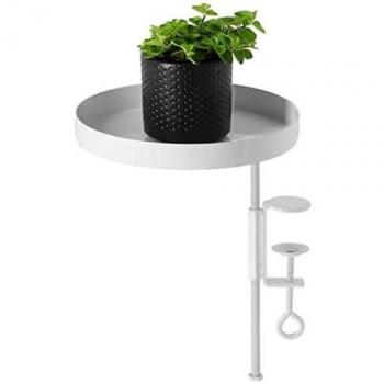 Plateau rond blanc pour rebord de fenêtre