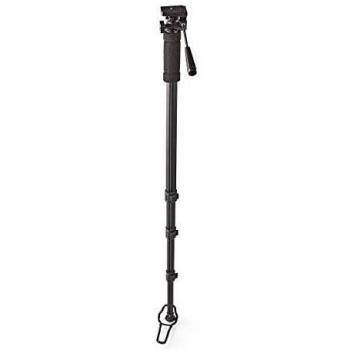 Nedis 178 cm Monopod for Cameras – 3 kg Load, Pan/Tilt (1/4″), Black