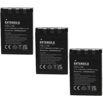 Digitalkamera Akku Extensilo DB-L10 1100 mAh