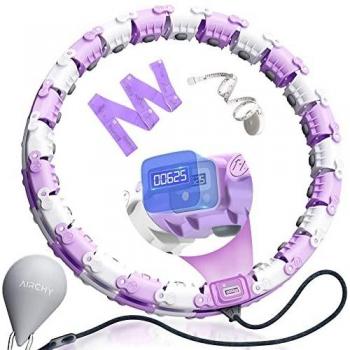 AIRCHY Hula Hoop for Adults and Kids' Weight Loss, with 24 Detachable Knots and Adjustable Speed