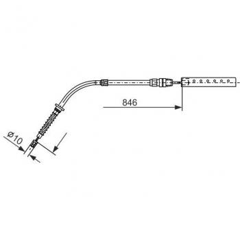 Mini-Bremsseil hinten links – BOSCH 1 987 482 866