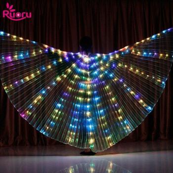 Ruoru Fantasy Feathered Butterfly Costume with Light-Up Wings