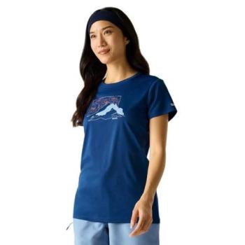 Regatta Fingal Female Graphic T‑Shirt, Mid Navy, Size 18