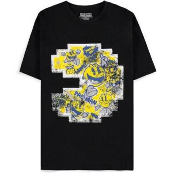 T‑shirt Gaming Pac‑Man Pixel – Noir, Homme, S à XXL