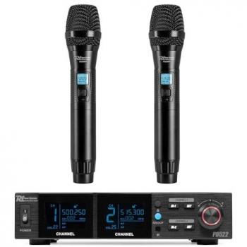 PD522 Microphones mains UHF sans fil – 100 canaux Power Dynamics