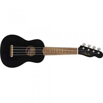 Fender Venice Soprano Ukulele, Walnut Fingerboard Black