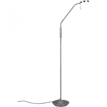 Piantana Monza 160 cm LED flessibile, snodi in acciaio/cromo, regola luce e colore