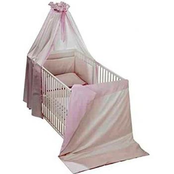 Alvi Kinderbett‑Set „Boris Little Dots – Rosa“ 100 × 135 cm