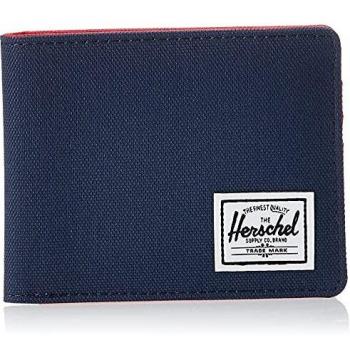 Herschel Navy Red Rfid Slim Wallet