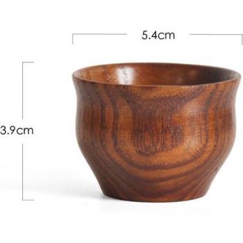Solid Wood Juice Glass