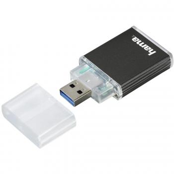 Lecteur mémoire flash USB 3.0 Hama 124024 Anthracite