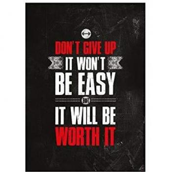 Affiche citations de motivation GREAT ART 59,4 x 42 cm