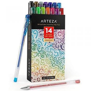ARTEZA 14 Stylos Gel Paillettes