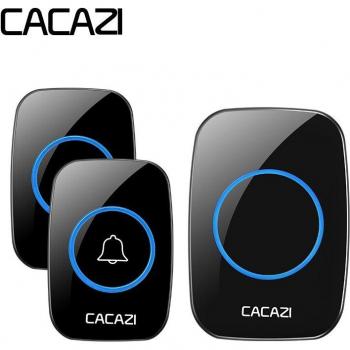 CACAZI Timbre con Anillo 38 Campanas, 1 Botón, 1 Receptor, 100‑240 V