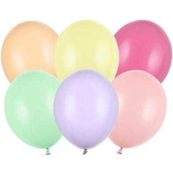 Pastellfarben Partydeko Ballons – 10 Stück, Ø 30 cm