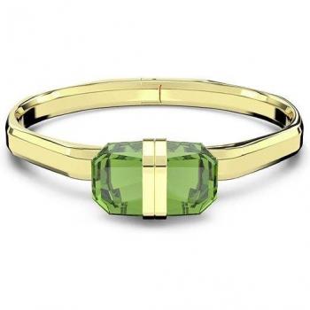Bracciale rigido Swarovski Verde con finitura dorata M