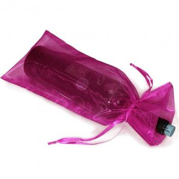 Organza transparente para embalaje de botellas