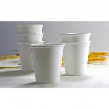 Nespresso‑Style Shot Glasses – Fine Bone China, 200 ML, Pack of 8