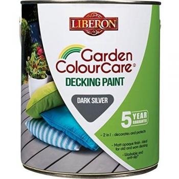 Liberon Exterior Decking Oil, Dark Silver, 2.5L