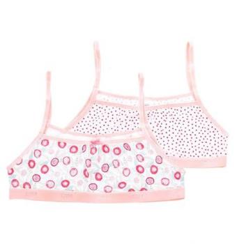 Pack of 2 D0BV7 Non-Wired Comfort Top Bras for Girls 4 AÑOS multicolour