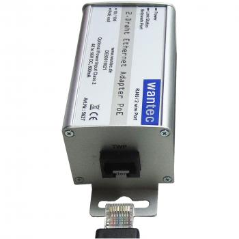 Wantec 2‑Draht Ethernet-Bridge mit PoE‑Unterstützung – 2wIP
