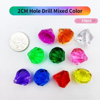 10Pcs 1-4cm Pirate Treasure Chest Acrylic Crystal Gems